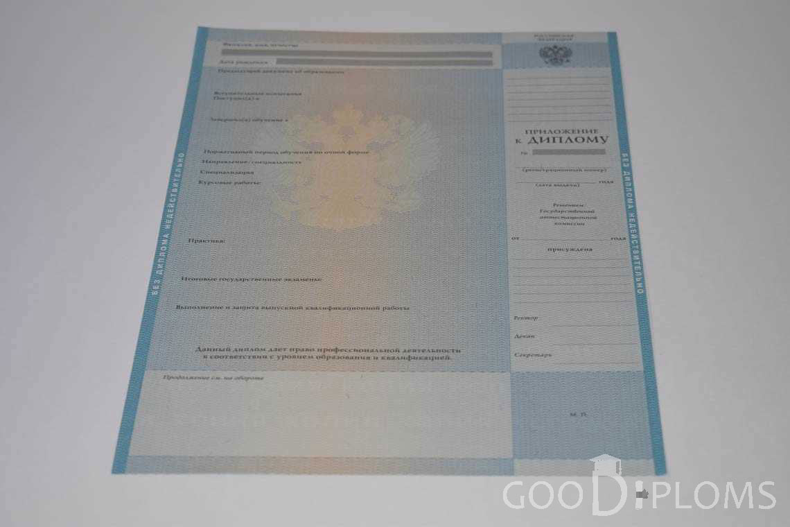 Приложение к Диплому Магистра в период c 2009 по 2010 год - Тернополь