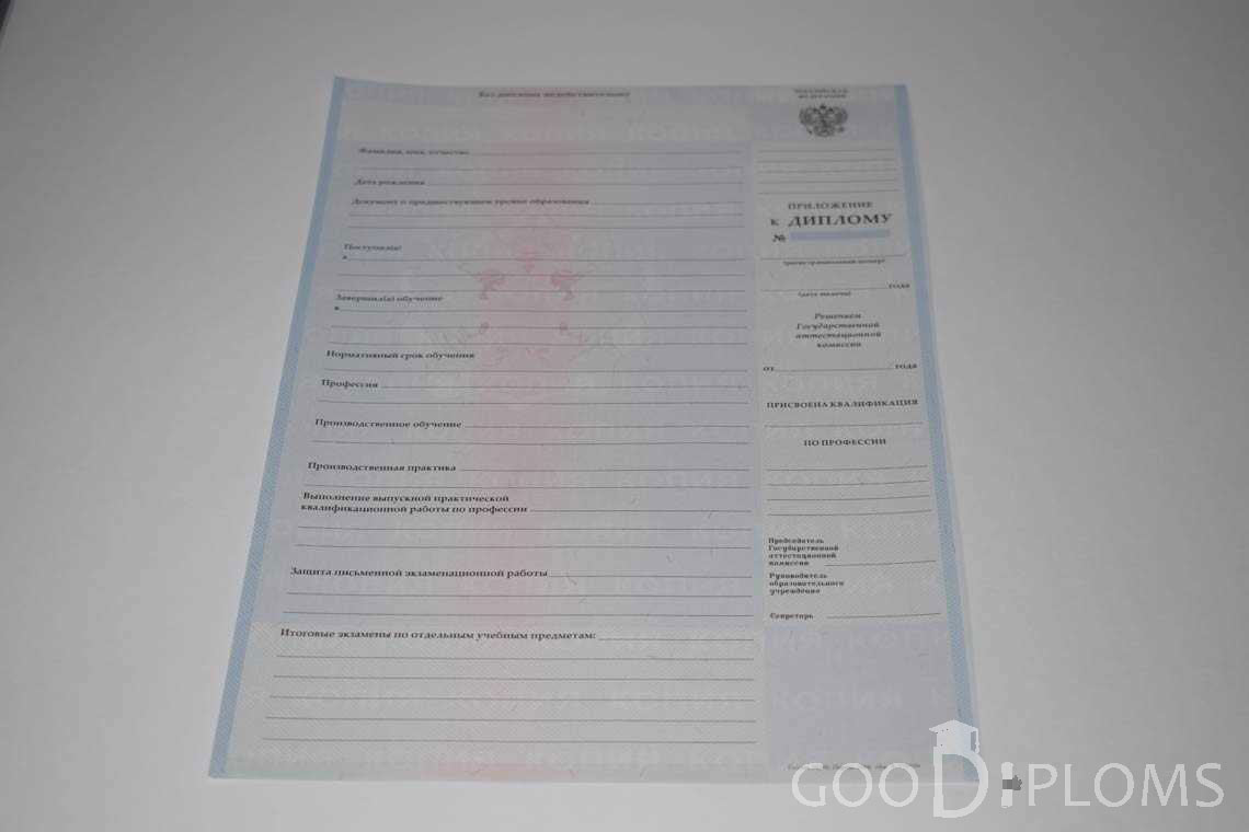 Приложение к Диплому Техникума с Отличием в период c 2008 по 2010 год - Тернополь